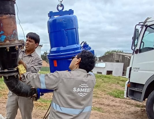 *SAMEEP CONCLUY&Oacute; LOS TRABAJOS DE INSTALACI&Oacute;N DE UN NUEVO EQUIPO DE BOMBEO EN S&Aacute;ENZ PE&Ntilde;A*