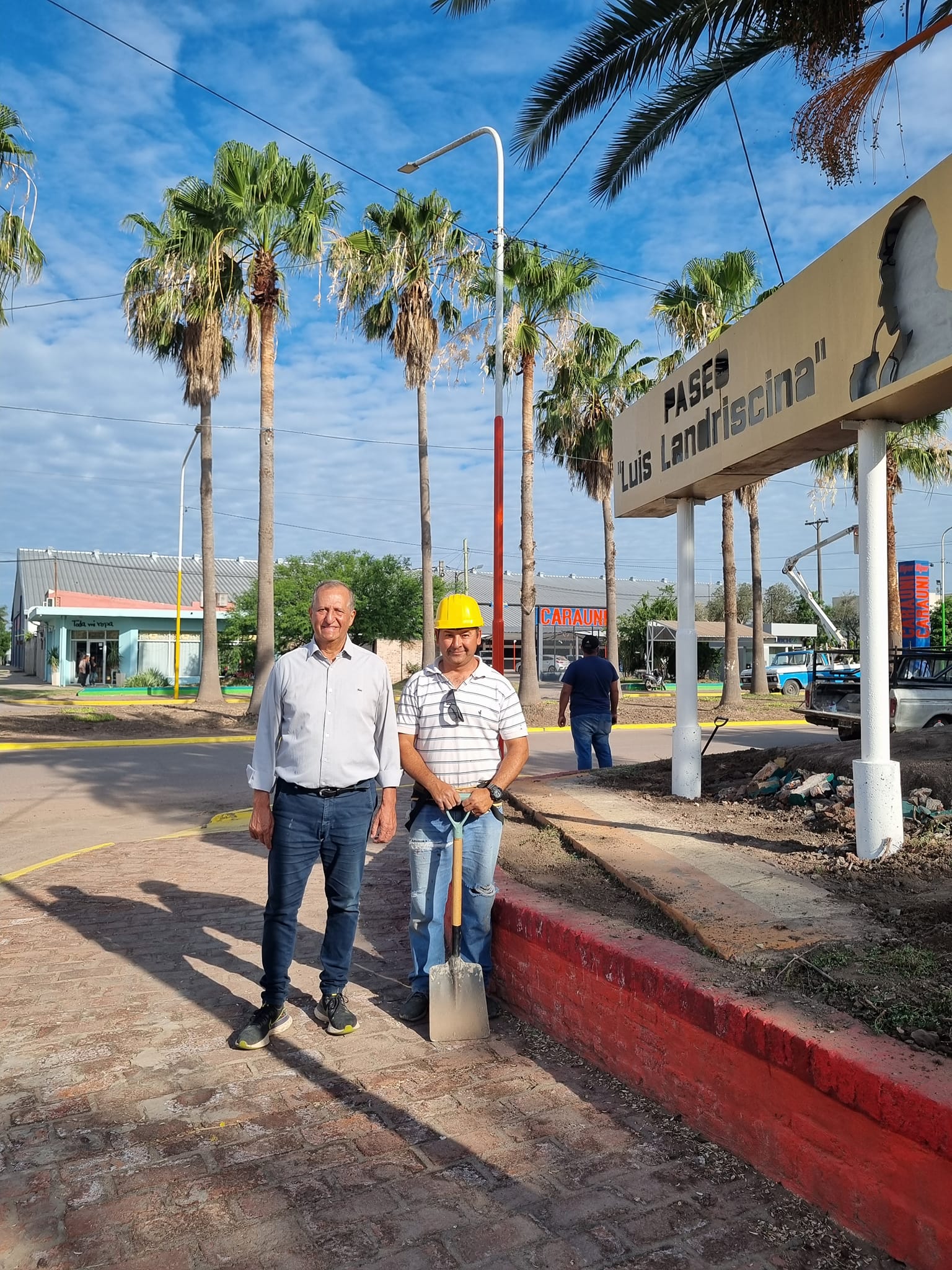 AVANZAN LOS TRABAJOS INTEGRALES EN EL PASEO LUIS LANDRISCINA