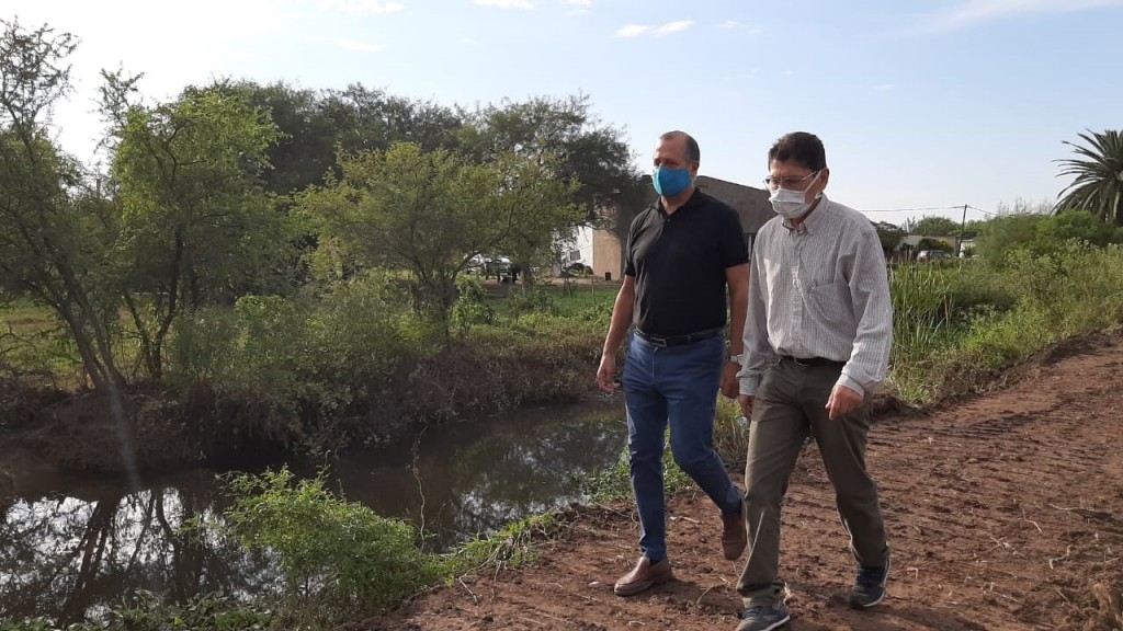 VILLA ANGELA: PAPP SUPERVISÓ LA LIMPIEZA DE CANALES Y EL ARREGLO DE CALLES
