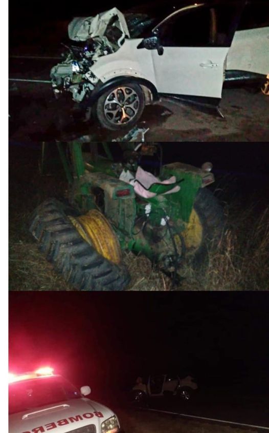 DOS MUJERES FALLECIDAS EN ACCIDENTE ENTRE UNA CAMIONETA Y UN TRACTOR EN JURIDICCION PAMPA LANDRIEL CHACO  