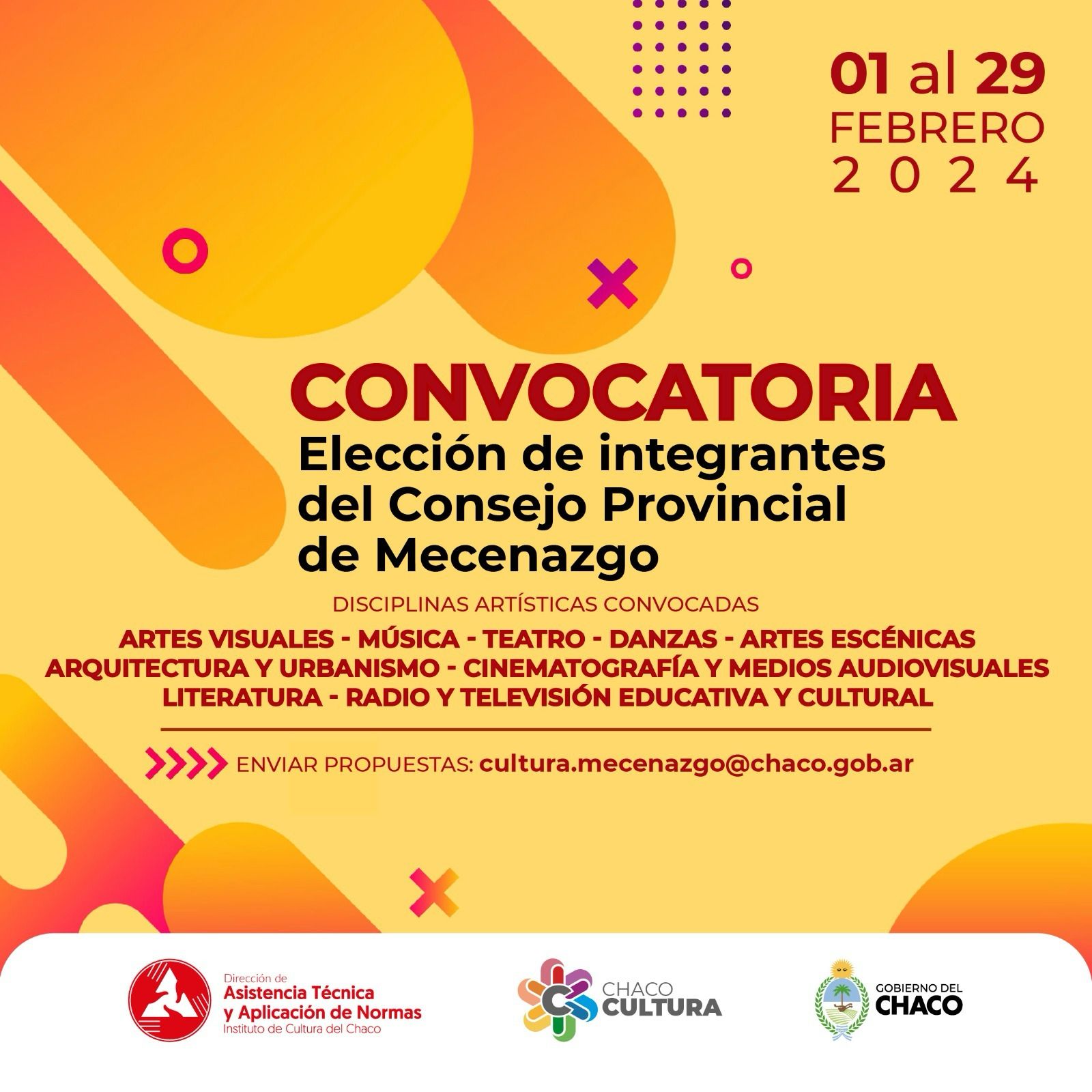 *ÚLTIMA SEMANA DE LA CONVOCATORIA PARA RENOVAR AUTORIDADES DEL CONSEJO PROVINCIAL DE MECENAZGO*
