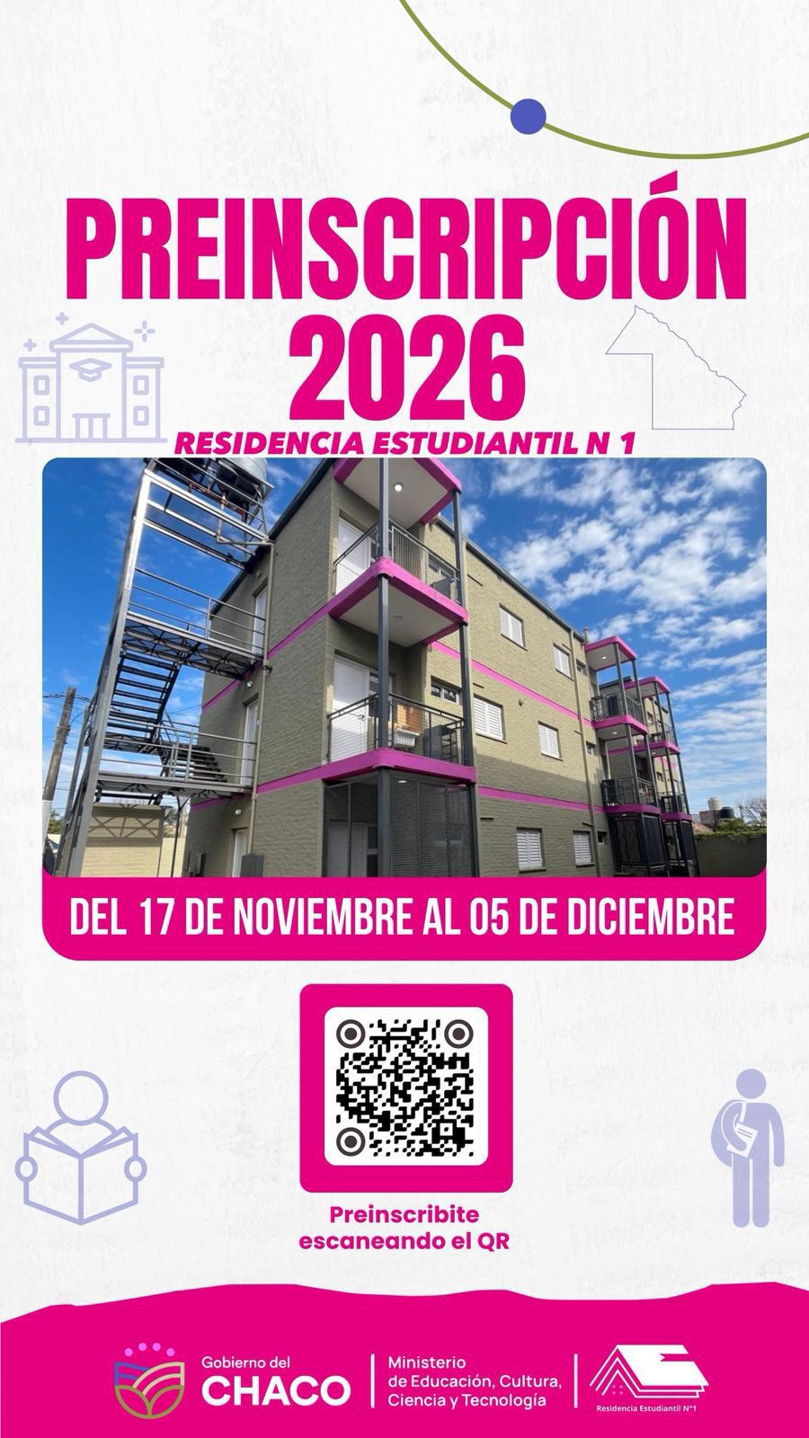 *CONTIN&Uacute;A LA PREINSCRIPCI&Oacute;N 2026 PARA LAS RESIDENCIAS ESTUDIANTILES PROVINCIALES*